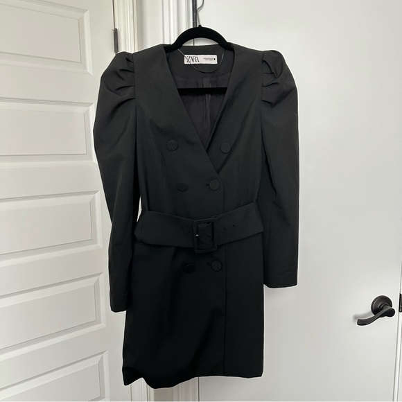 Zara Black Blazer Dress Size XS - Picture 7 of 16